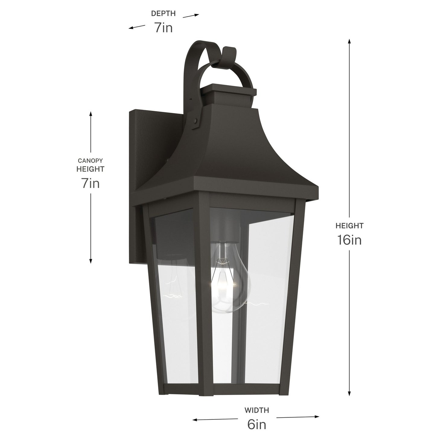 KICHLER 59193OZ Cleary One Light Outdoor Wall Mount