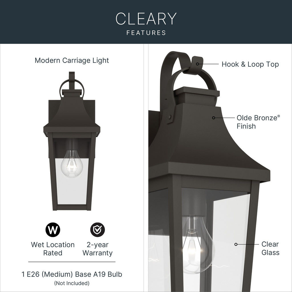 KICHLER 59193OZ Cleary One Light Outdoor Wall Mount
