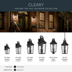 KICHLER 59194BKT Cleary One Light Outdoor Wall Mount