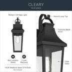 KICHLER 59194BKT Cleary One Light Outdoor Wall Mount