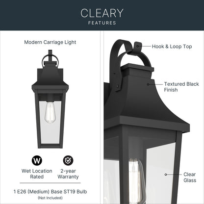 KICHLER 59194BKT Cleary One Light Outdoor Wall Mount