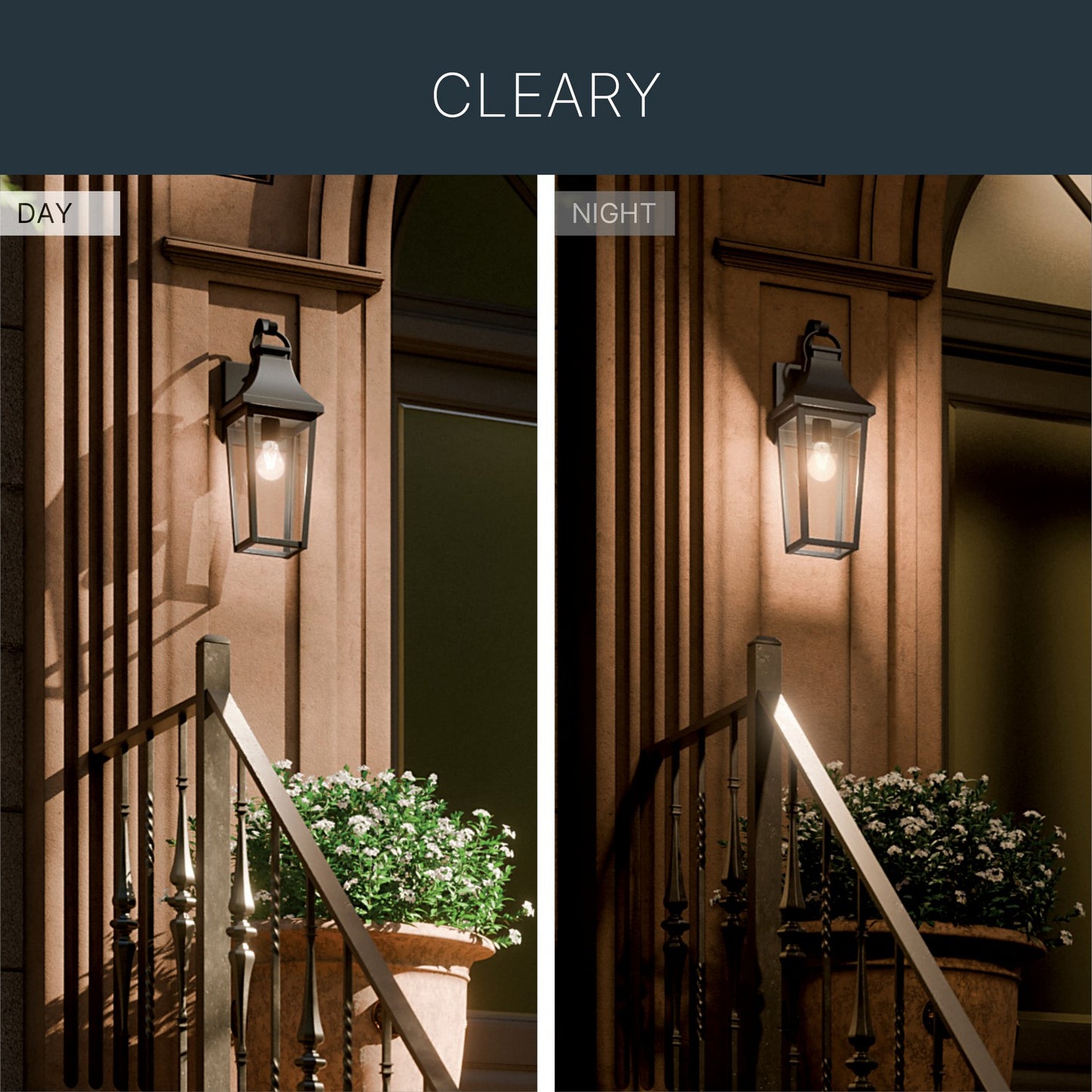 KICHLER 59194BKT Cleary One Light Outdoor Wall Mount