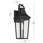 KICHLER 59194BKT Cleary One Light Outdoor Wall Mount
