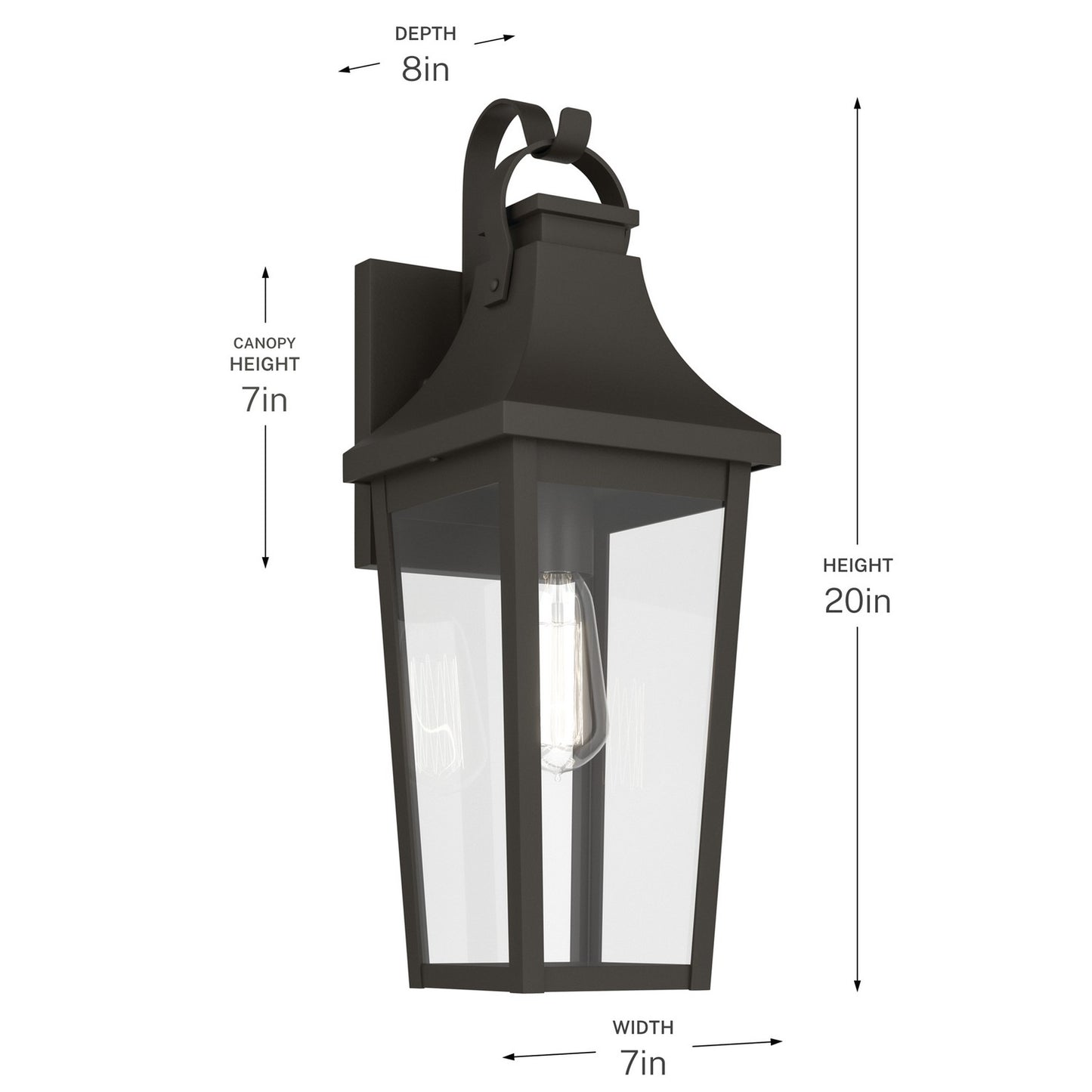 KICHLER 59194OZ Cleary One Light Outdoor Wall Mount