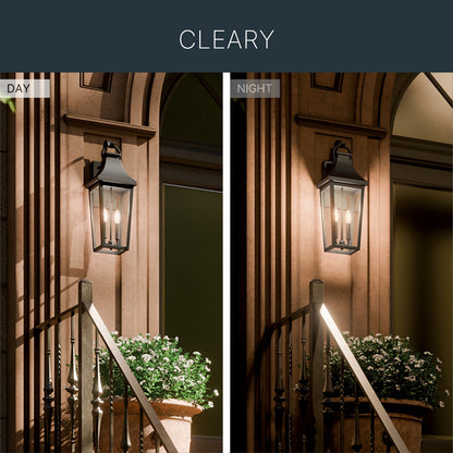 KICHLER 59195BKT Cleary Two Light Outdoor Wall Mount