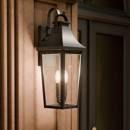 KICHLER 59195BKT Cleary Two Light Outdoor Wall Mount