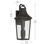 KICHLER 59195OZ Cleary Two Light Outdoor Wall Mount