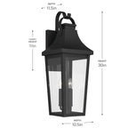 KICHLER 59196BKT Cleary Three Light Outdoor Wall Mount