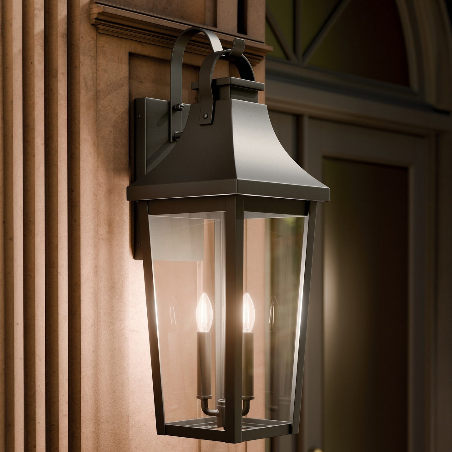KICHLER 59196BKT Cleary Three Light Outdoor Wall Mount