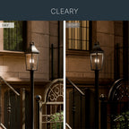 KICHLER 59197BKT Cleary Two Light Outdoor Post Mount