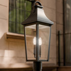 KICHLER 59197BKT Cleary Two Light Outdoor Post Mount