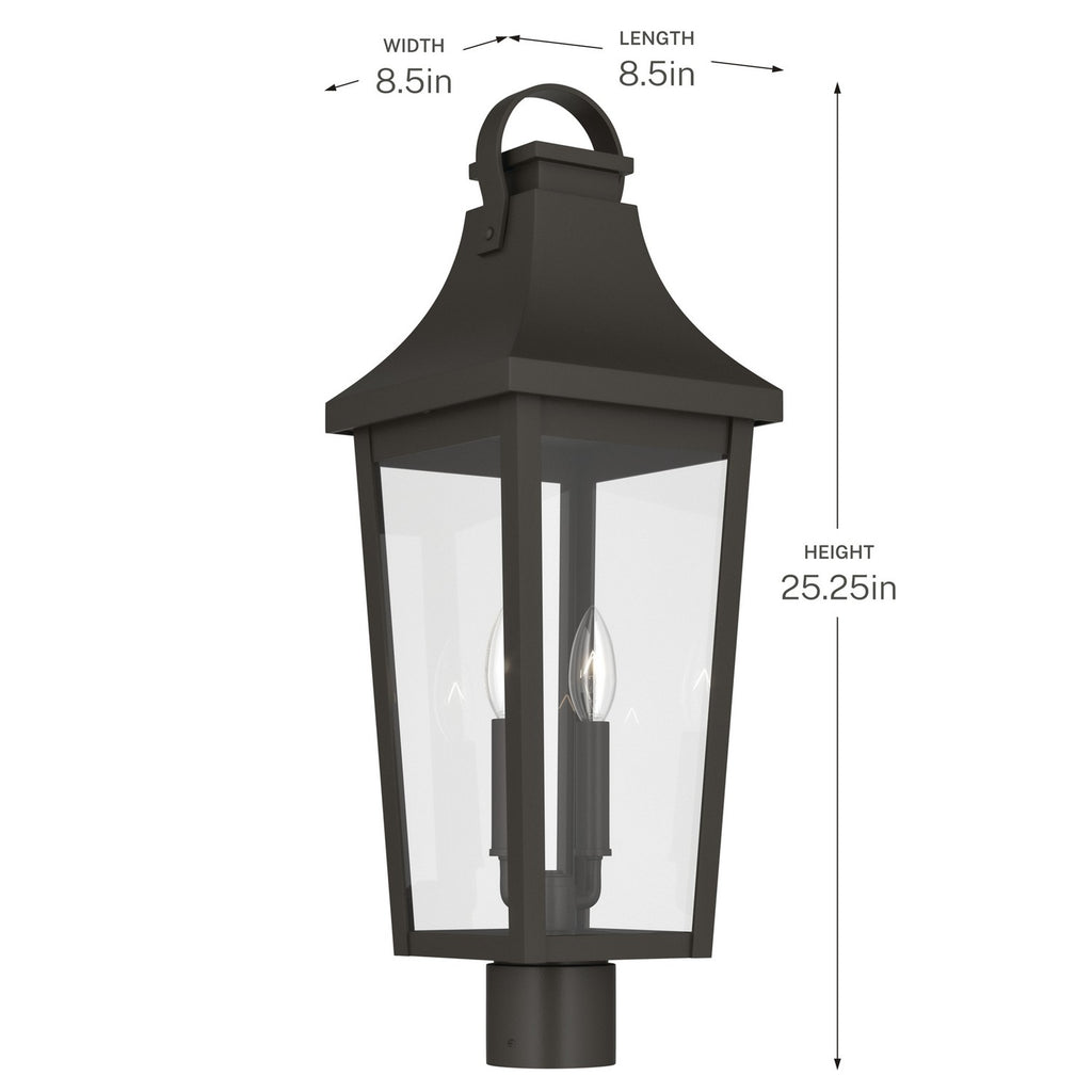 KICHLER 59197OZ Cleary Two Light Outdoor Post Mount