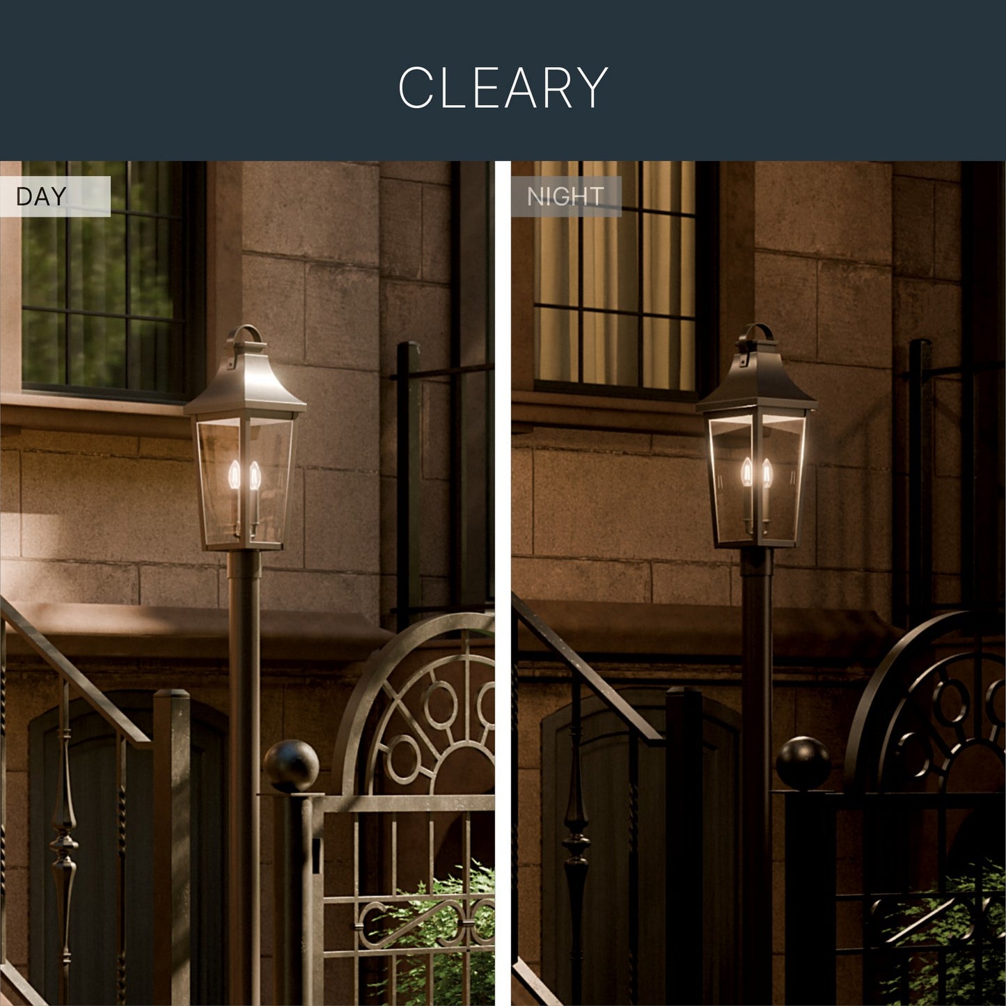 KICHLER 59197OZ Cleary Two Light Outdoor Post Mount