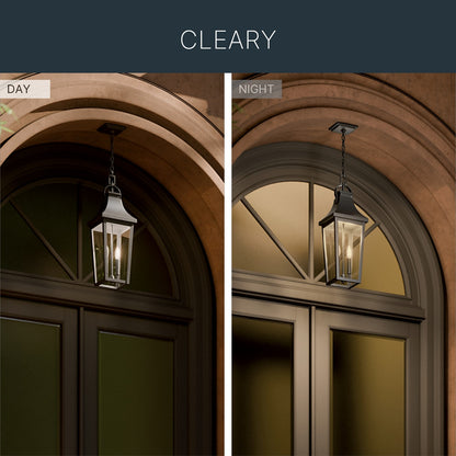 KICHLER 59198BKT Cleary Two Light Outdoor Pendant