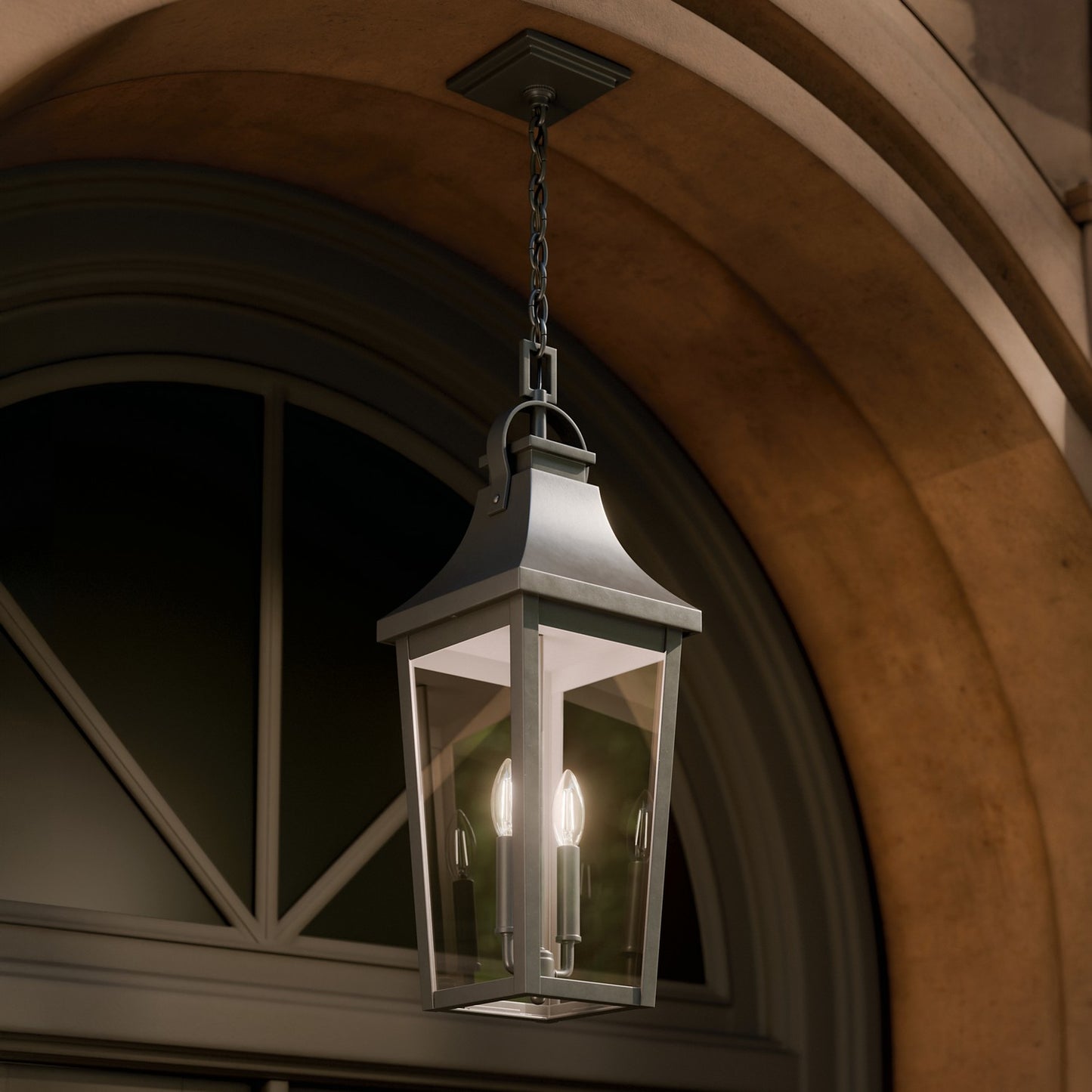 KICHLER 59198OZ Cleary Two Light Outdoor Pendant