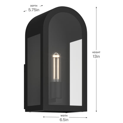 KICHLER 59200BKT Marea One Light Outdoor Wall Mount