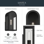 KICHLER 59200BKT Marea One Light Outdoor Wall Mount