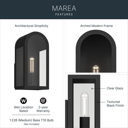 KICHLER 59200BKT Marea One Light Outdoor Wall Mount