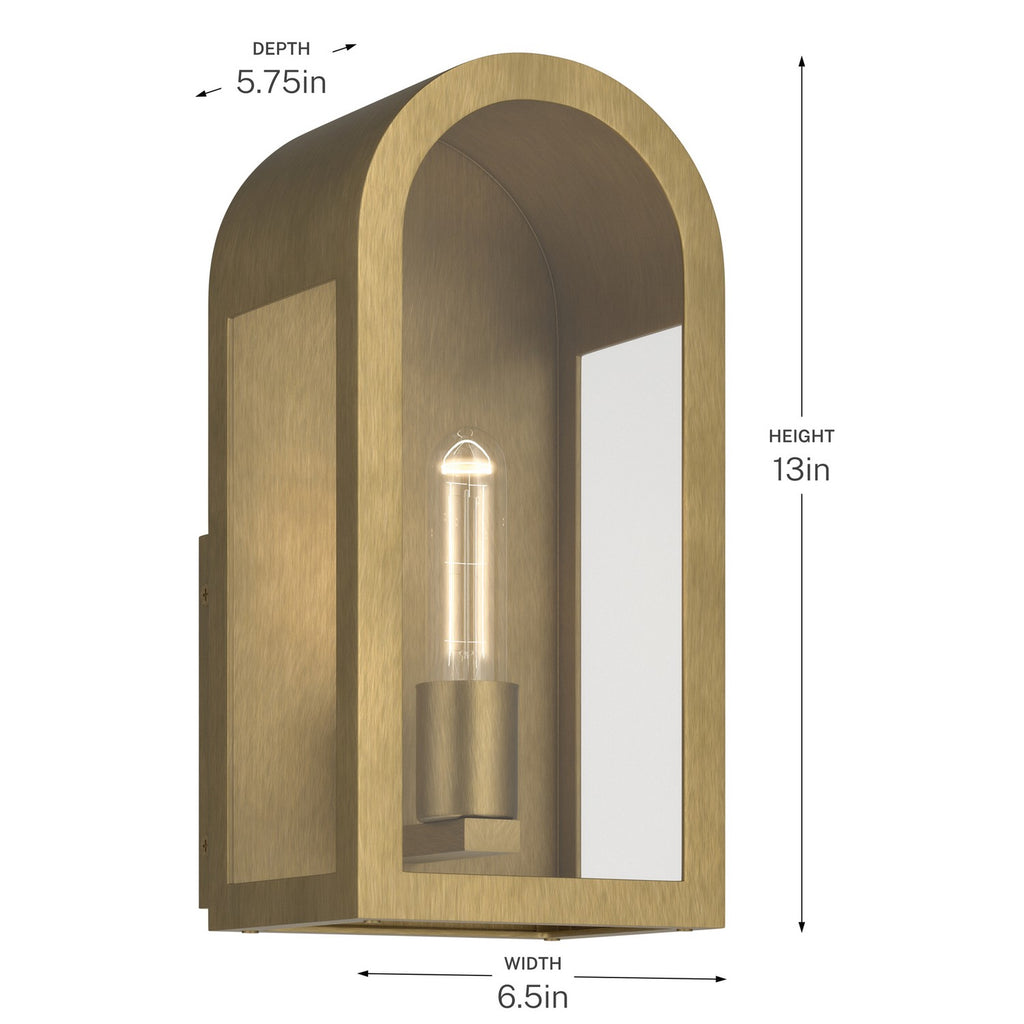 KICHLER 59200NBR Marea One Light Outdoor Wall Mount