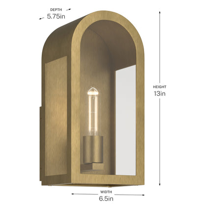 KICHLER 59200NBR Marea One Light Outdoor Wall Mount