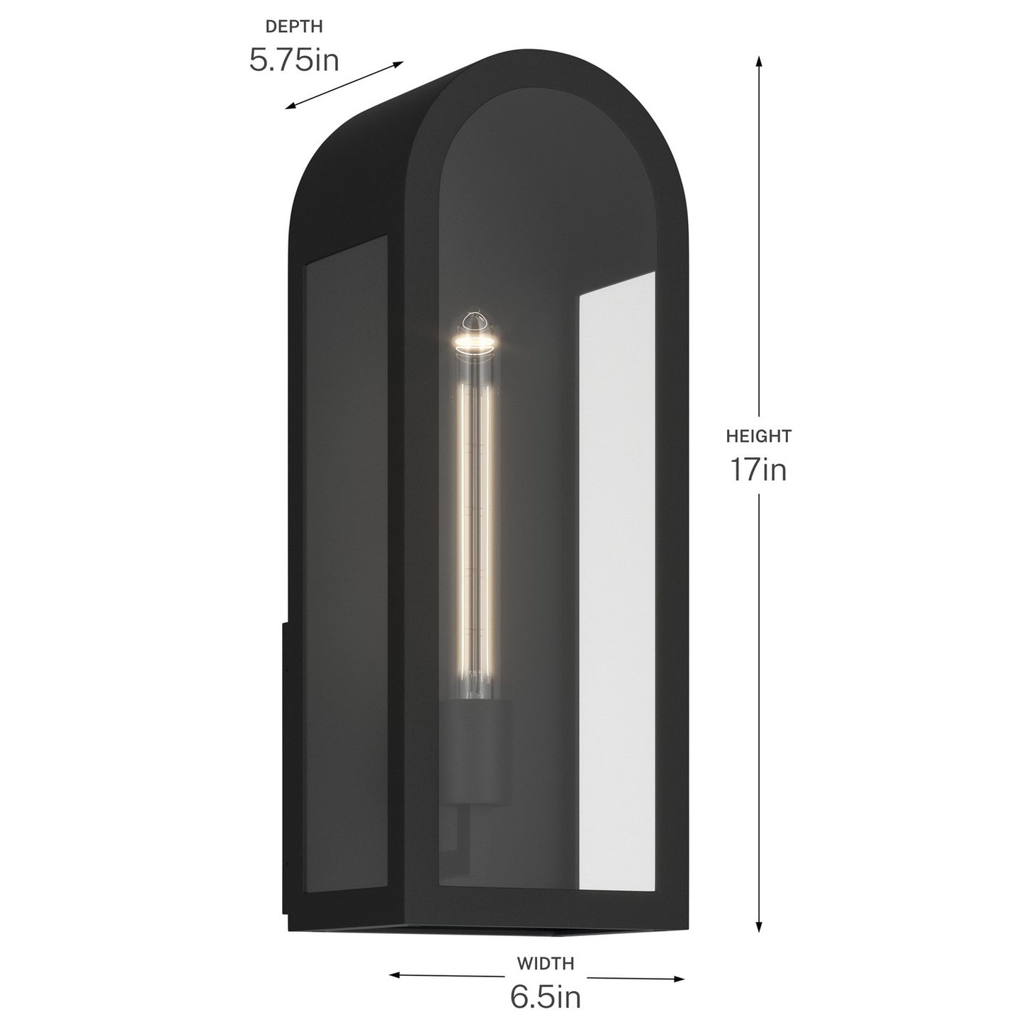 KICHLER 59201BKT Marea One Light Outdoor Wall Mount