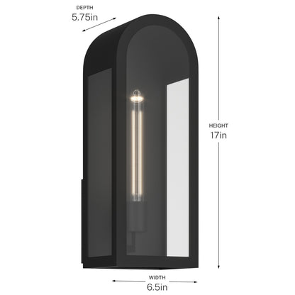 KICHLER 59201BKT Marea One Light Outdoor Wall Mount