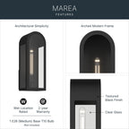 KICHLER 59201BKT Marea One Light Outdoor Wall Mount