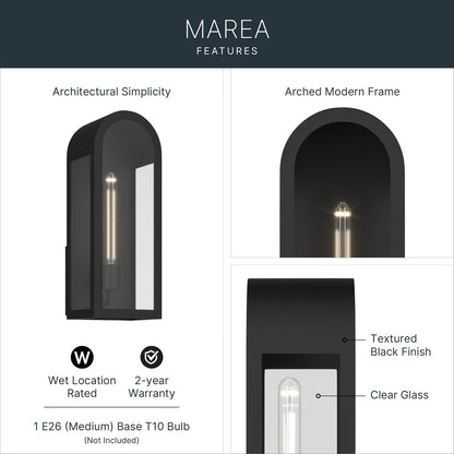 KICHLER 59201BKT Marea One Light Outdoor Wall Mount