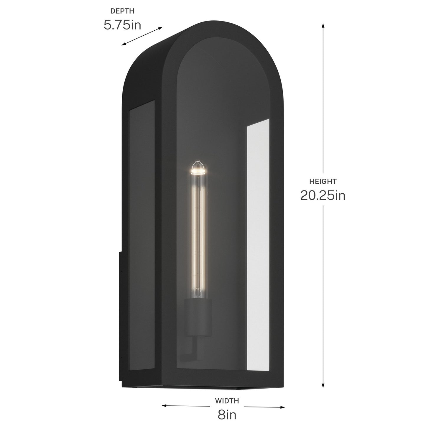 KICHLER 59202BKT Marea One Light Outdoor Wall Mount