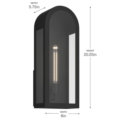 KICHLER 59202BKT Marea One Light Outdoor Wall Mount