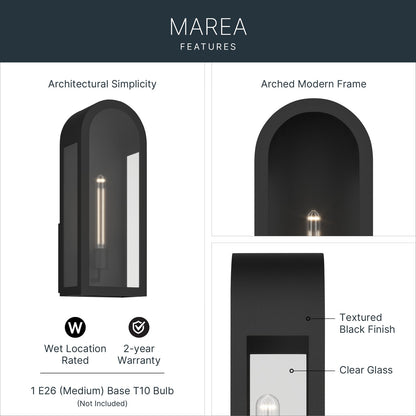 KICHLER 59202BKT Marea One Light Outdoor Wall Mount