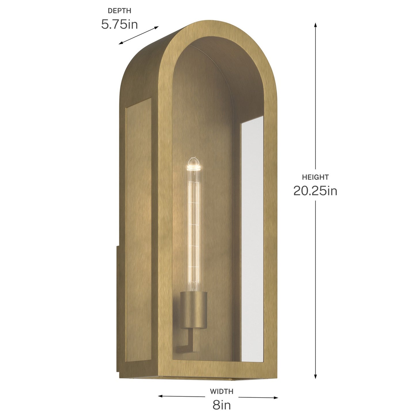 KICHLER 59202NBR Marea One Light Outdoor Wall Mount