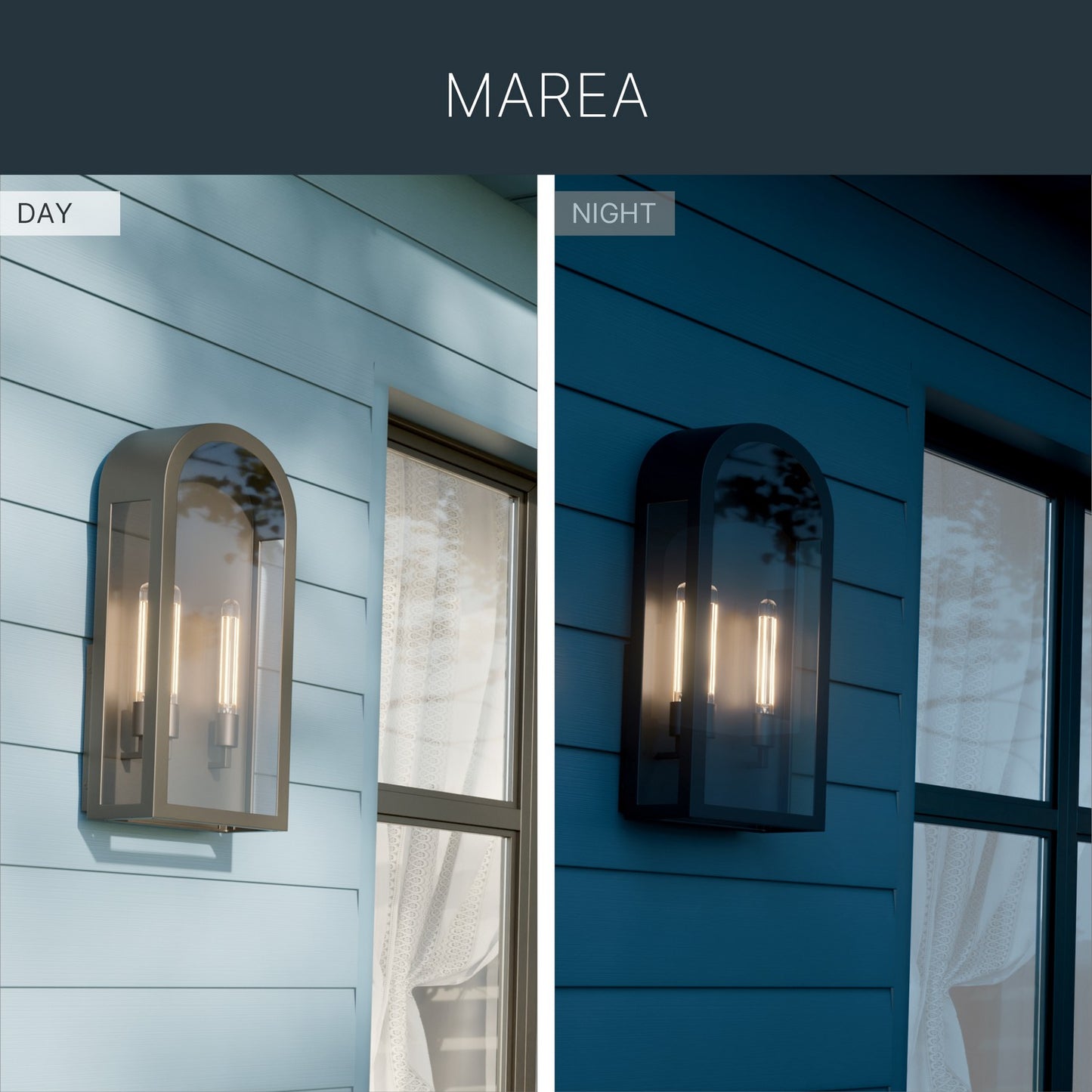KICHLER 59203BKT Marea Two Light Outdoor Wall Mount