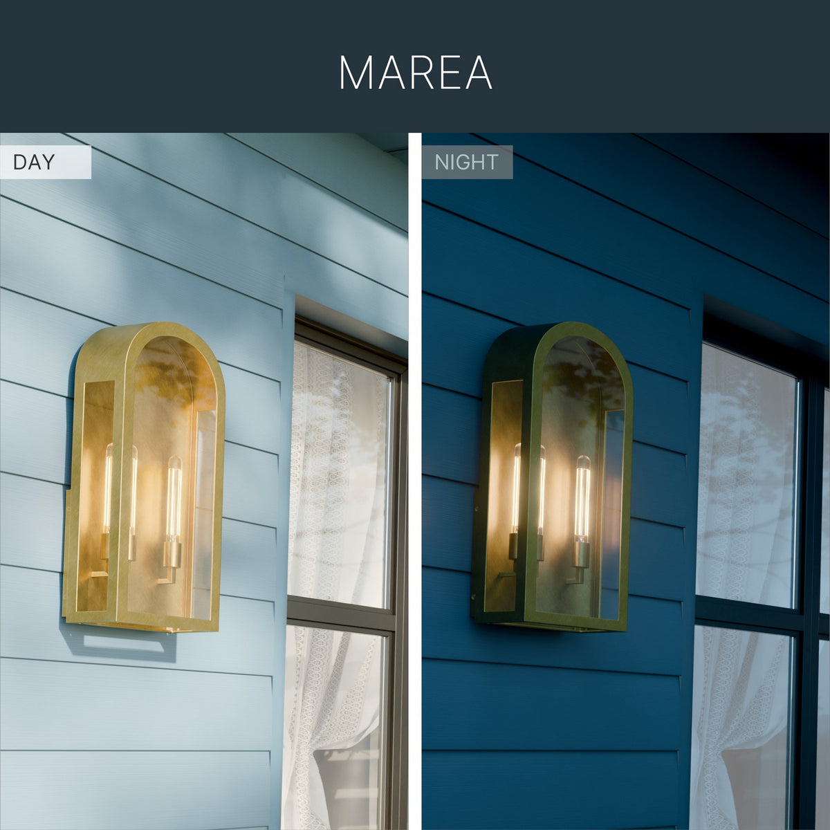 KICHLER 59203NBR Marea Two Light Outdoor Wall Mount