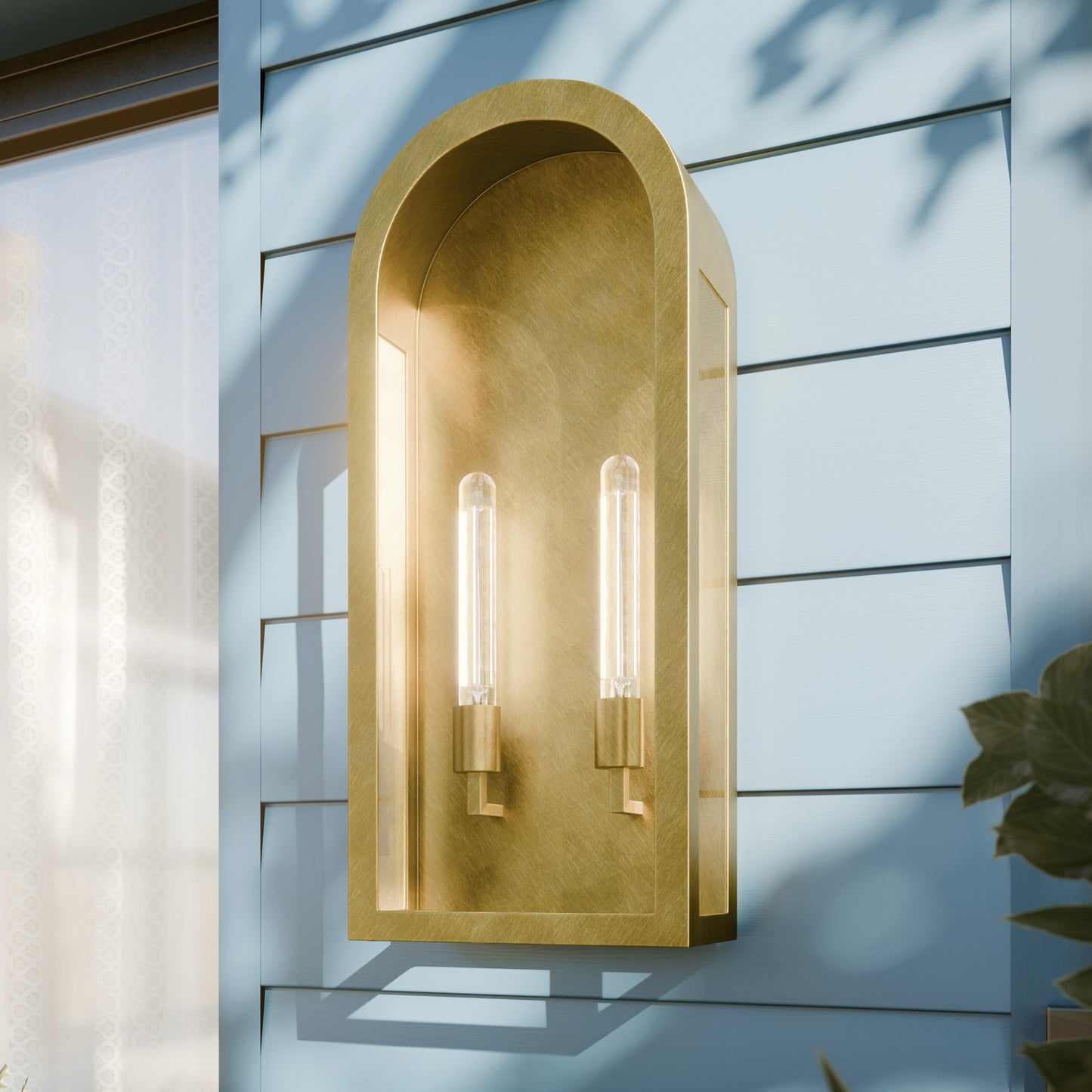KICHLER 59203NBR Marea Two Light Outdoor Wall Mount