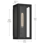 KICHLER 59208BKT Calen One Light Outdoor Wall Mount