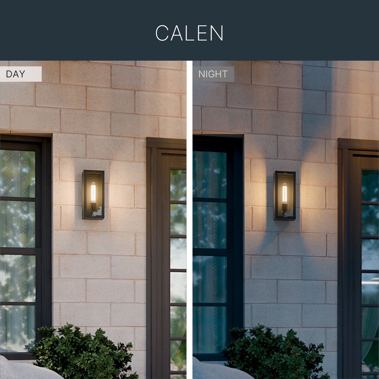 KICHLER 59208BKT Calen One Light Outdoor Wall Mount