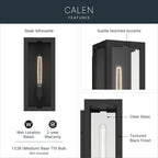 KICHLER 59208BKT Calen One Light Outdoor Wall Mount