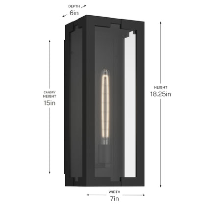 KICHLER 59209BKT Calen One Light Outdoor Wall Mount