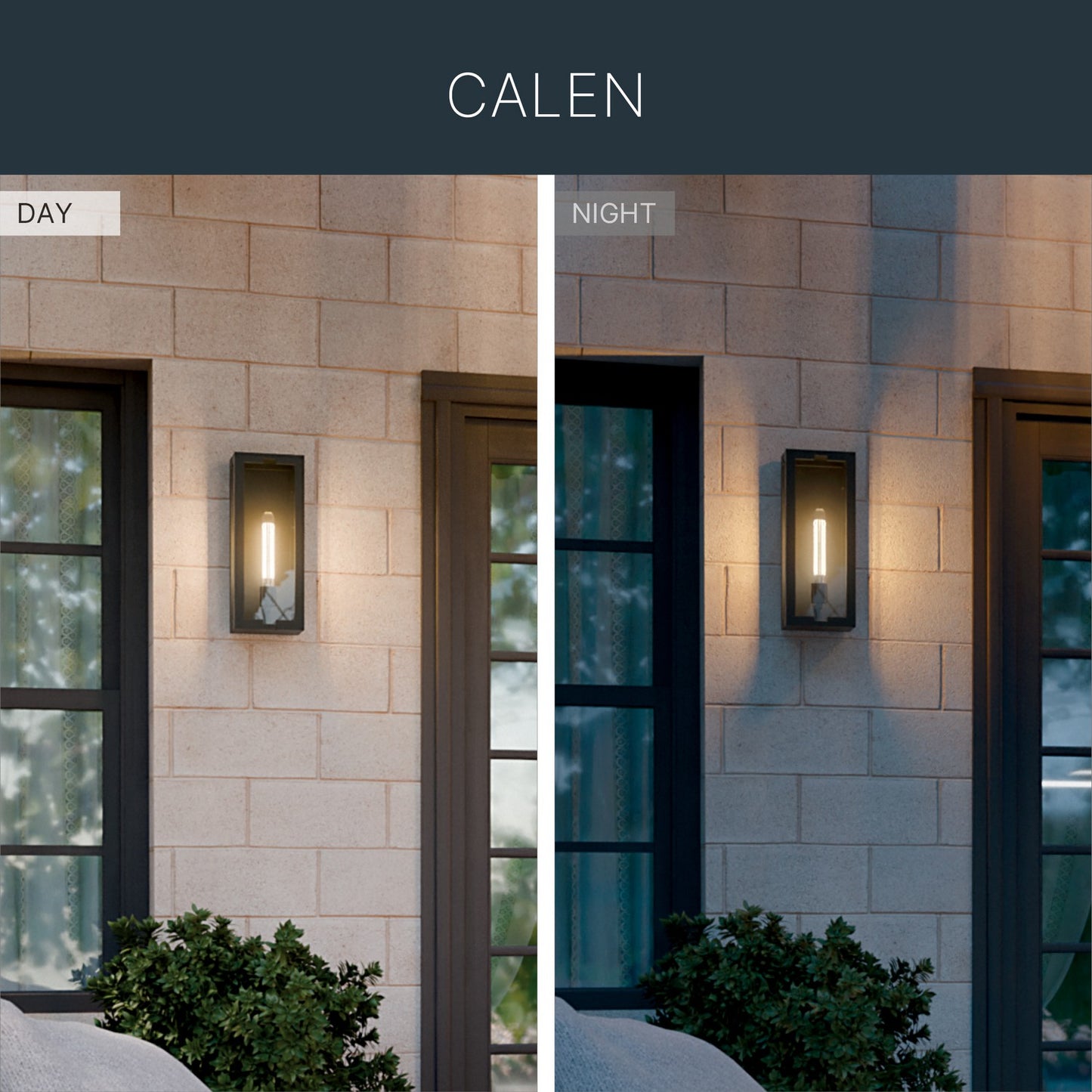 KICHLER 59209BKT Calen One Light Outdoor Wall Mount