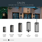 KICHLER 59210BKT Calen One Light Outdoor Wall Mount
