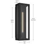 KICHLER 59210BKT Calen One Light Outdoor Wall Mount