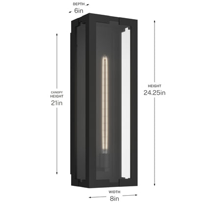 KICHLER 59210BKT Calen One Light Outdoor Wall Mount