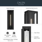 KICHLER 59210BKT Calen One Light Outdoor Wall Mount