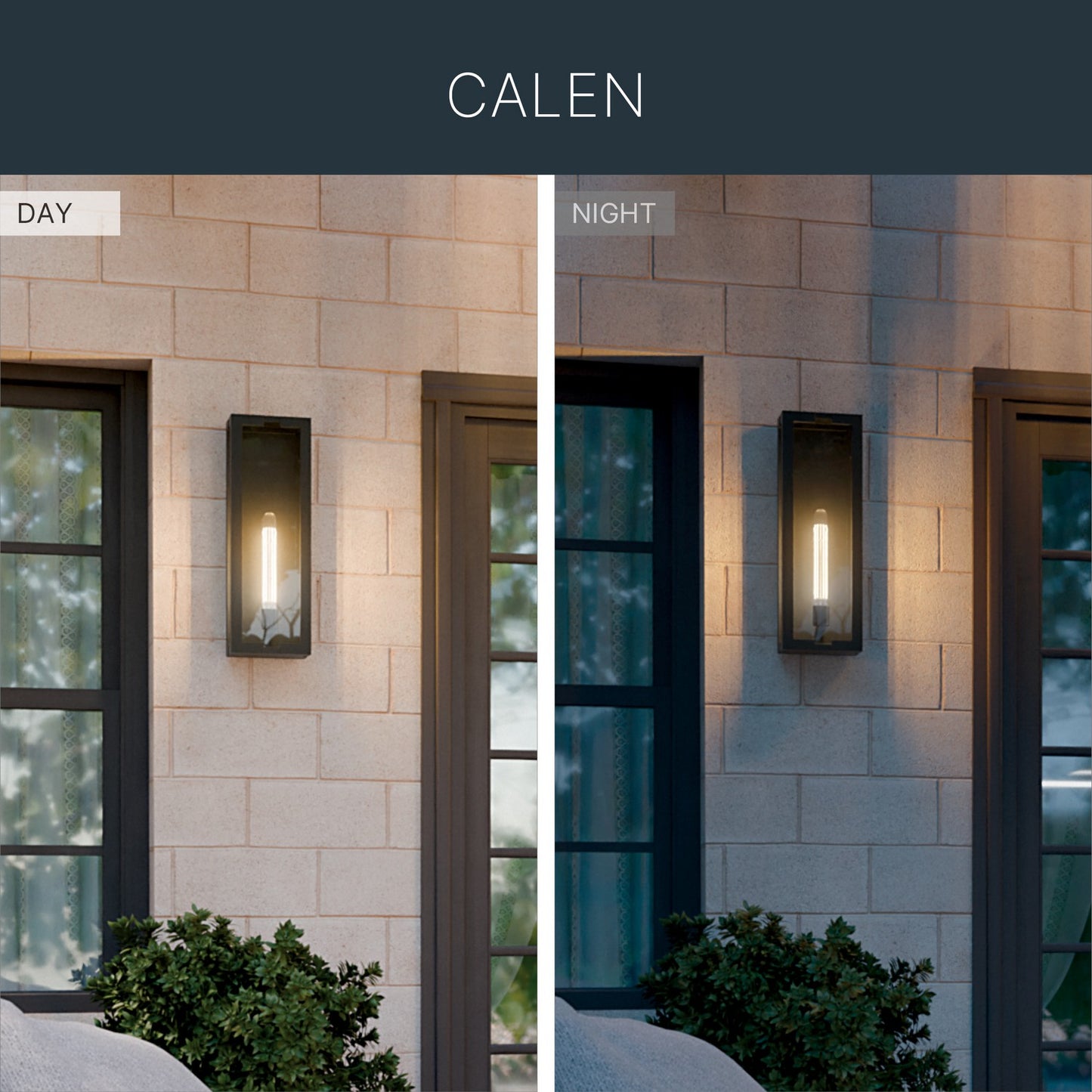 KICHLER 59210BKT Calen One Light Outdoor Wall Mount