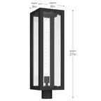 KICHLER 59211BKT Calen One Light Outdoor Post Lantern