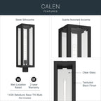 KICHLER 59211BKT Calen One Light Outdoor Post Lantern