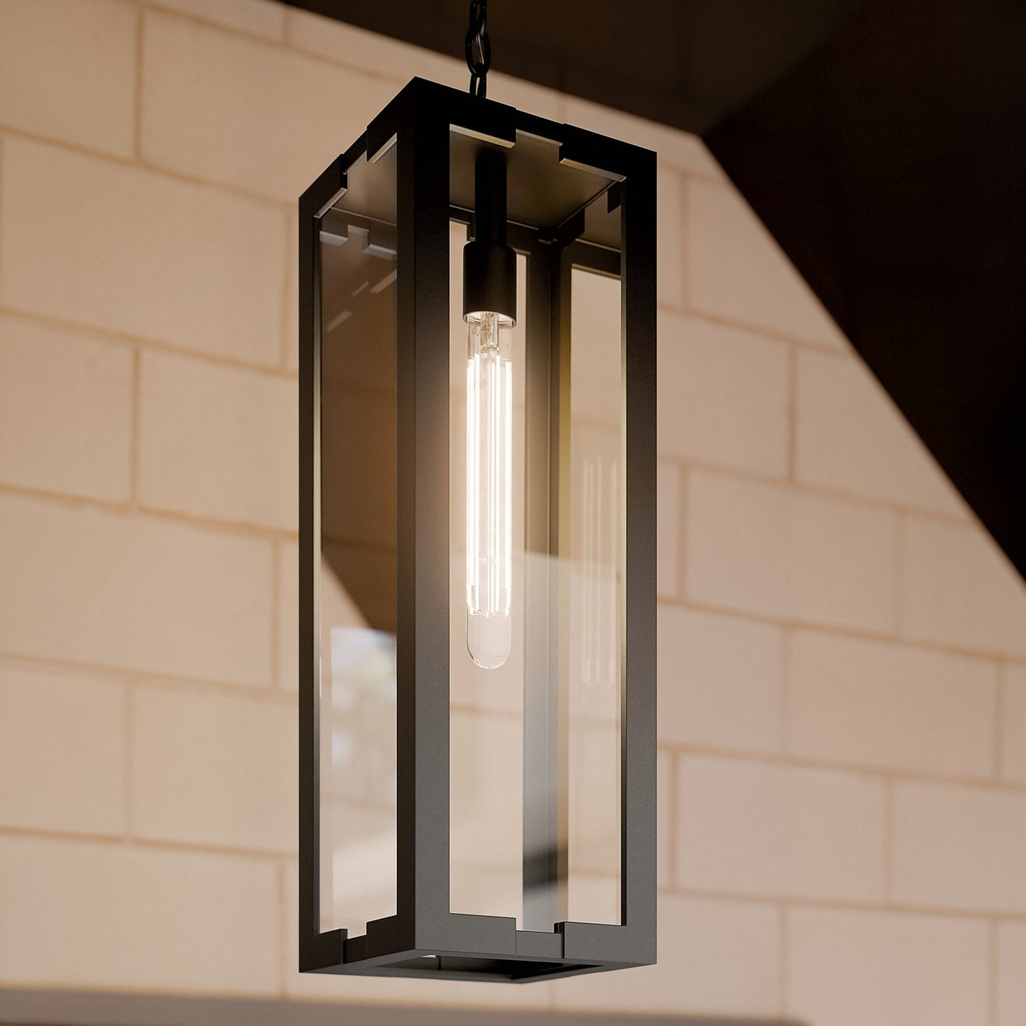 KICHLER 59212BKT Calen One Light Outdoor Pendant