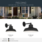 KICHLER 59205BKT Fielding One Light Outdoor Wall Mount