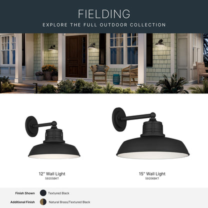 KICHLER 59205BKT Fielding One Light Outdoor Wall Mount